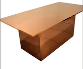 Rose Gold Cake Table Rental